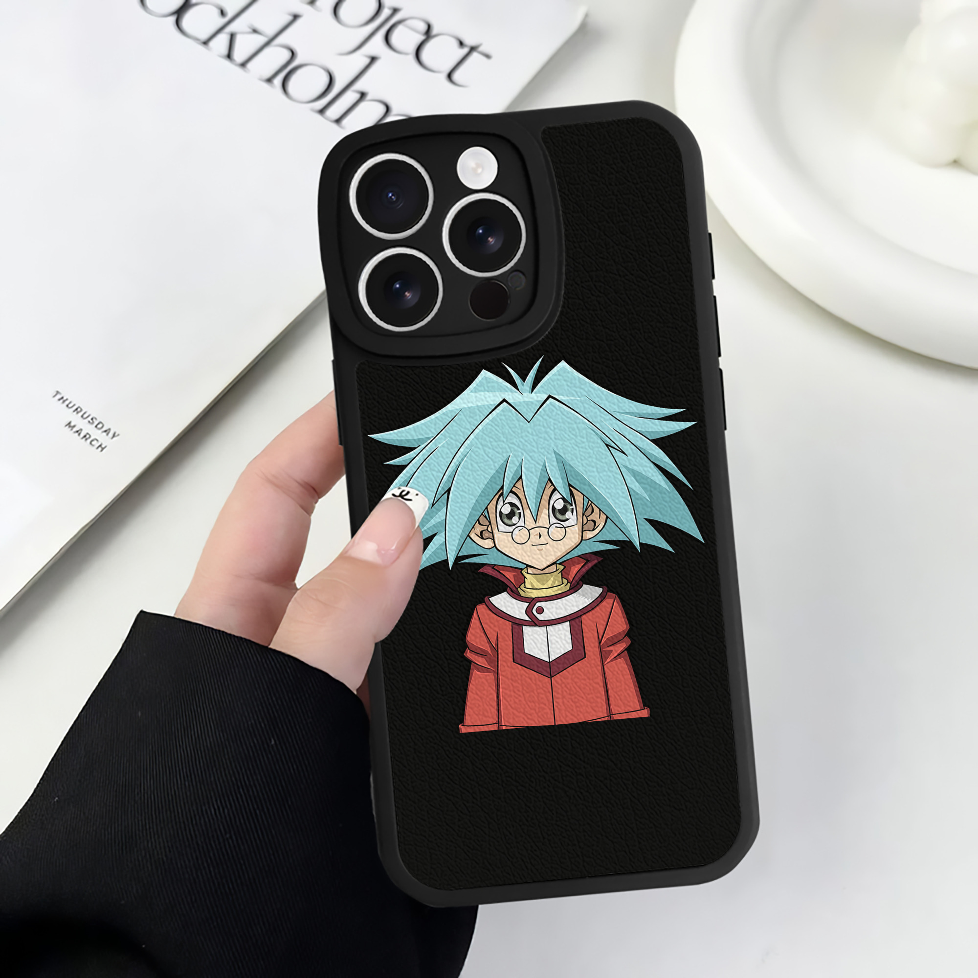 遊☆戯☆王 Yu-Gi-Oh! 【iPhone 16シリーズ対応】シリコンスマホケース（レザー調） 材質：シリコン